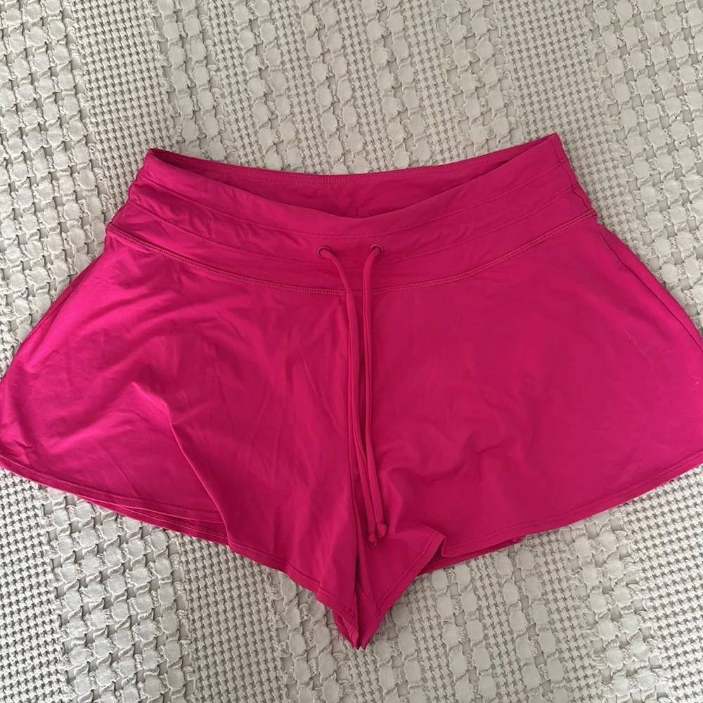 CRZ YOGA hot pink sports shorts